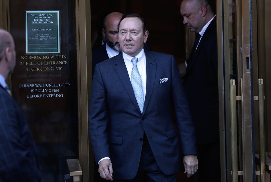 Kevin Spacey has taken to the witness box in New York court to deny sex abuse claims. File photograph: EPA