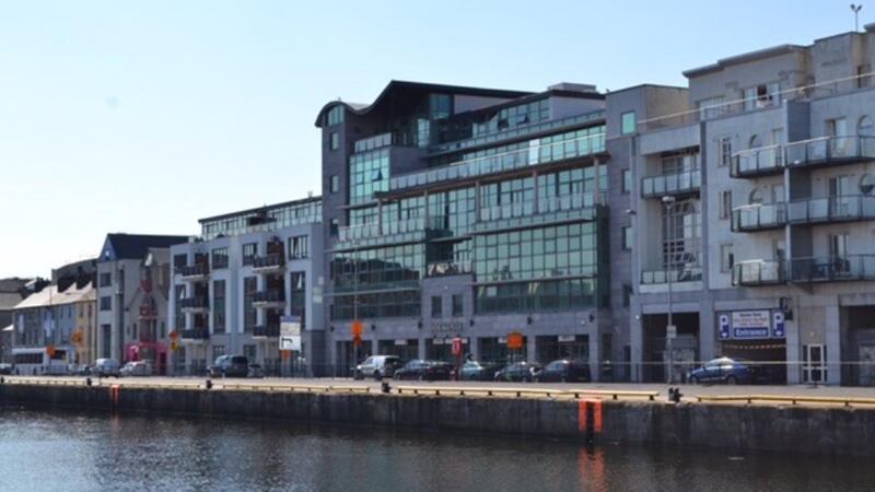 The five-storey Dockgate office block overlooking Galway harbour is guiding €9 million