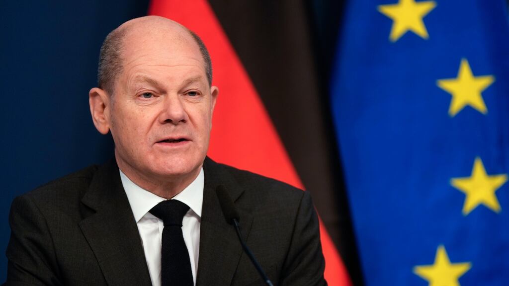 German chancellor Olaf Scholz has huge political authority within his party but he knows he needs the support of the actual SPD leaders. Photograph: EPA