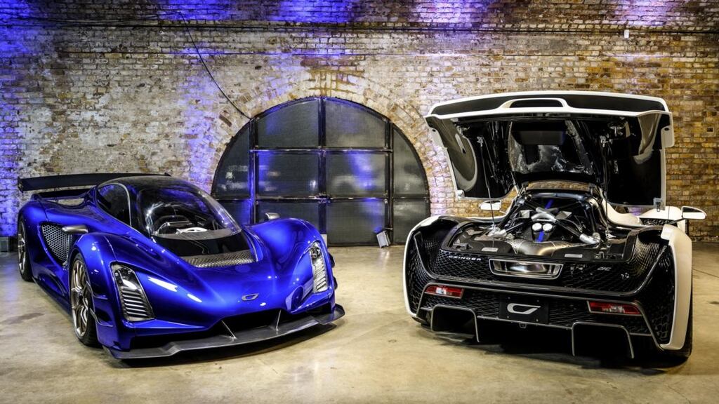 The Czinger 21C, which has a largely 3D-printed chassis, boasts 1,250hp to drive its featherweight 1,250kg weight.