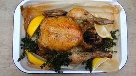 Thyme roasted chicken with preserved lemon