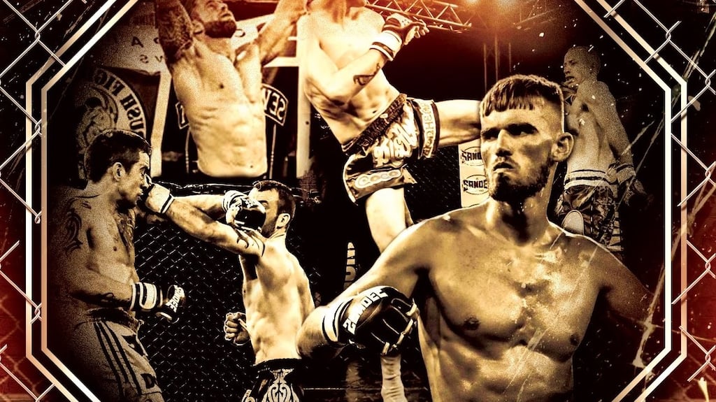 A poster for the Cage Kings promotion due to take place on Saturday in the National Basketball Arena in Tallaght on Saturday. Photograph: Cage Kings/ Facebook