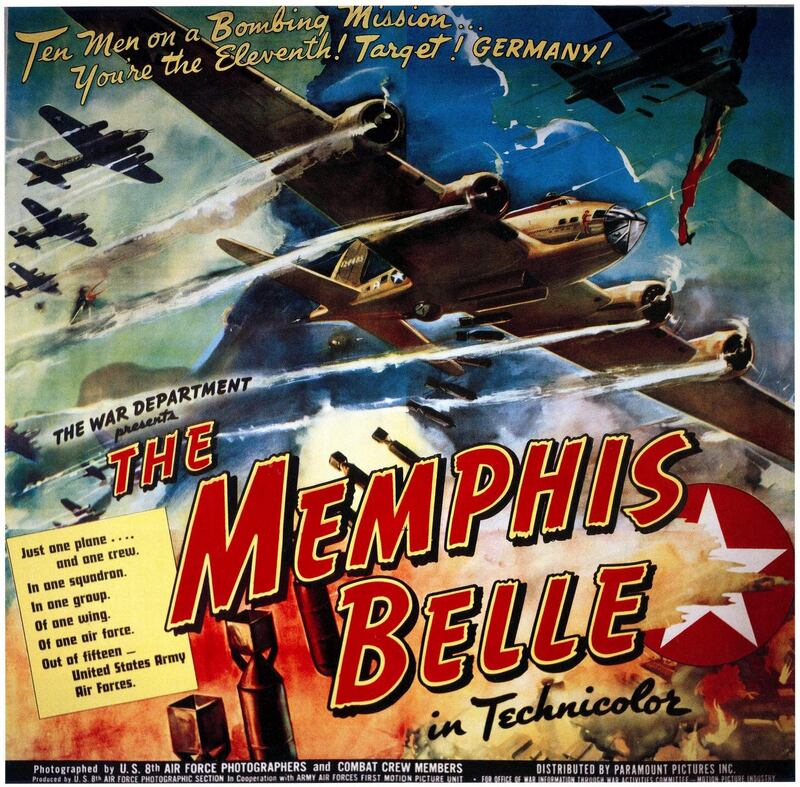 The Memphis Belle: A Story Of A Flying Fortress poster, 1944. Photograph: LMPC/Getty Images