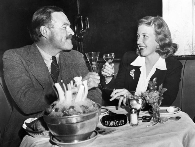 Newlyweds Ernest Hemingway and Martha Gelhorn: his macho military stereotype was subverted by her work and that of fellow Jewish writers