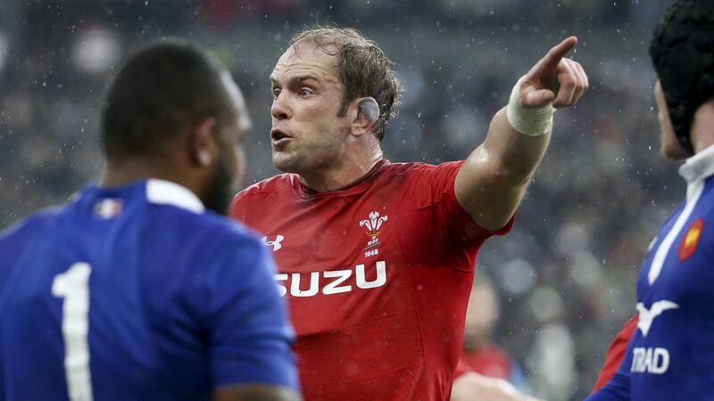 Alun Wyn Jones of Wales during the Guinness Six Nations match between France and Wales at Stade de France in Paris on February 1st. Photograph: Jean Catuffe/Getty Images