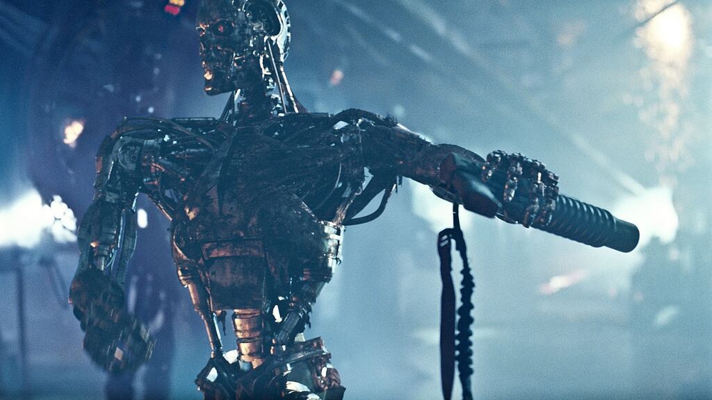 A scene from Terminator Salvation: “Any apocalyptic vision of AI can be disregarded,” says Prof Luciano Floridi. The worst-case scenario is when the development of AI benefits the minority.