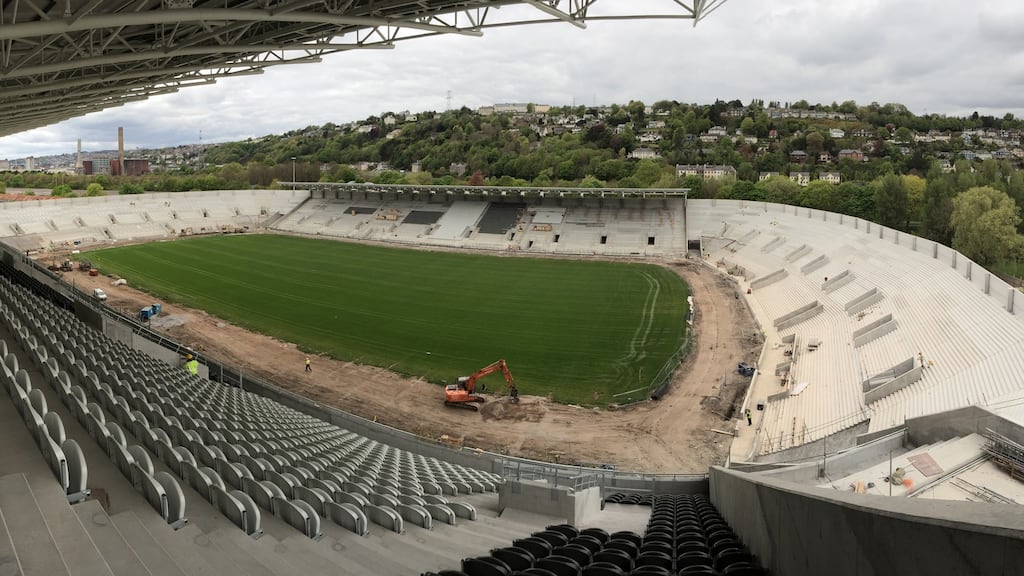 A view of Páirc Uí Chaoimh from overhead. Photo: Cork County Board