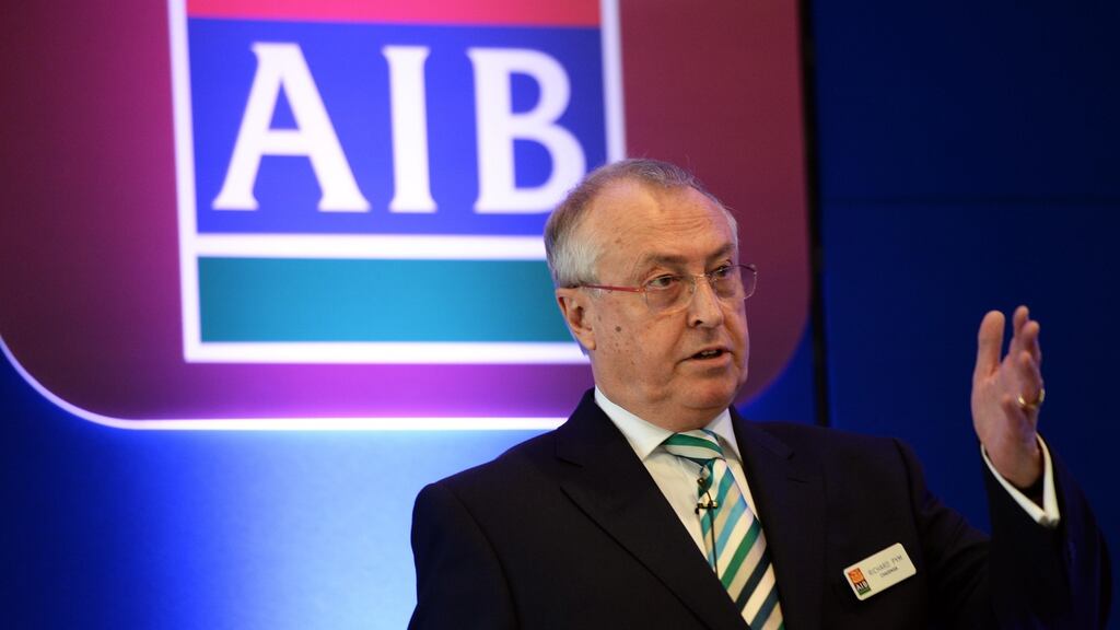 AIB chairman Richard Pym: “As a bank we consider economic risk and the risks arising from a Brexit are extremely high.”  Photograph: Eric Luke