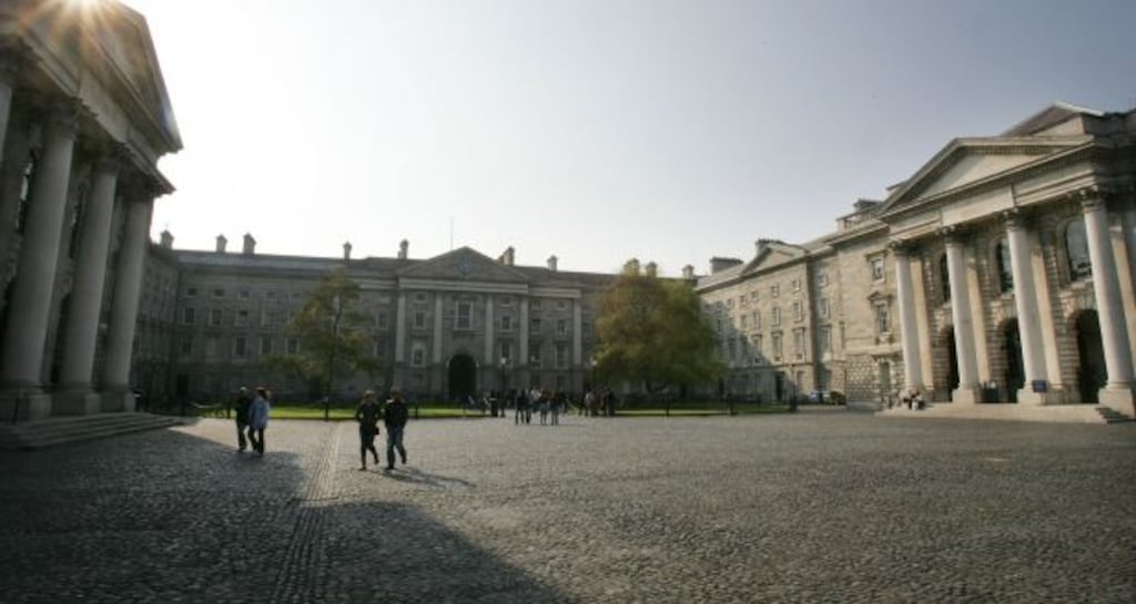 Amid hazing allegations, the Knights of the Campanile has defended practices in the club, following ‘misleading’ reporting. Photograph: Alan Betson/File photo