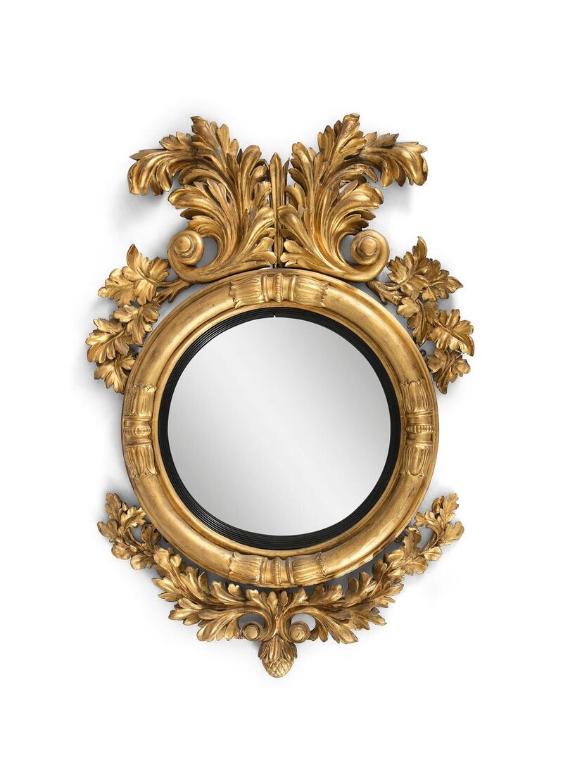 Lot 388, Regency convex mirror