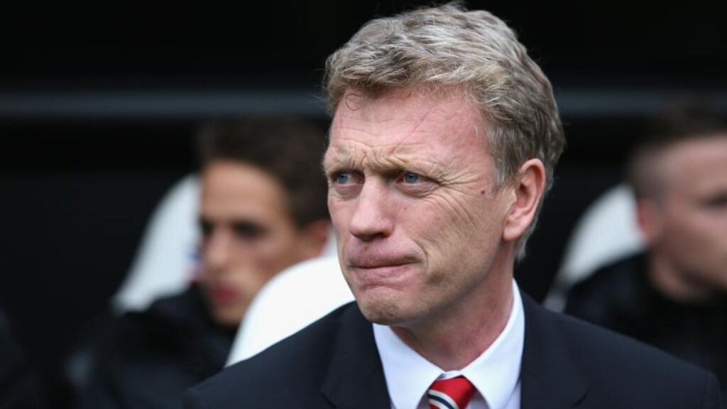 David Moyes, former manager of Manchester United, and his staff were paid €6.2m severance. Photograph: Getty Images