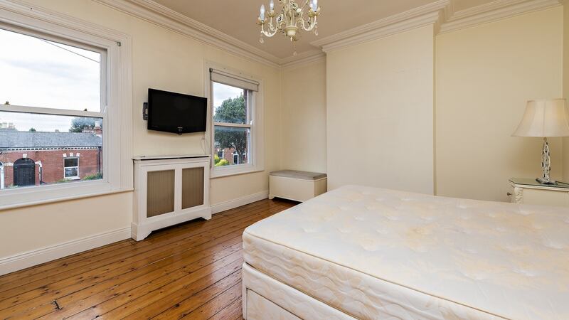 Double bedroom with views south to the mountains