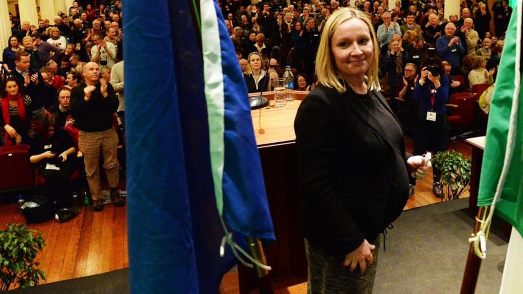 Lucinda Creighton at the Reform Alliance conference at the RDS over the weekend. Photograph: Cyril Byrne