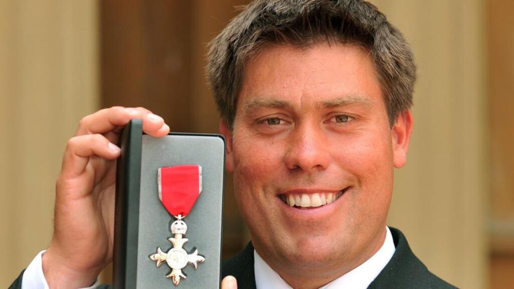 Britain’s former Olympic champion Andrew Simpson has died after his catamaran capsized in training in San Francisco Bay ahead of the America’s Cup. Photograph: John Stillwell/PA Wire