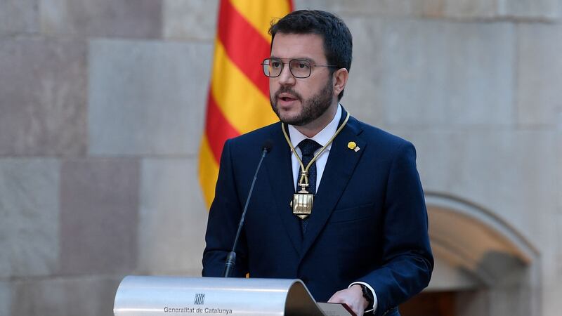 Catalan regional president Pere Aragones described the supreme court’s decision as ‘a very serious attack’.  Photograph: Josep Lago/AFP/Getty Images