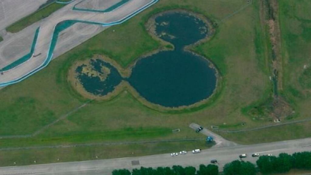 A Lamborghini that was part of an exotic car racing attraction at Walt Disney World crashed into a guardrail, killing a passenger and injuring the driver, police said. Photograph: WFTV via AP