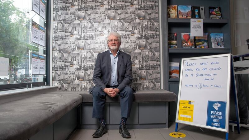 Michael Doorley of Shandon Travel, Grand Parade, Cork city, backs the idea of an EU-wide electronic certificate which would show that a passenger had tested negative for Covid-19, or been vaccinated, before they boarded an aircraft. Photograph: Daragh McSweeney/Provision