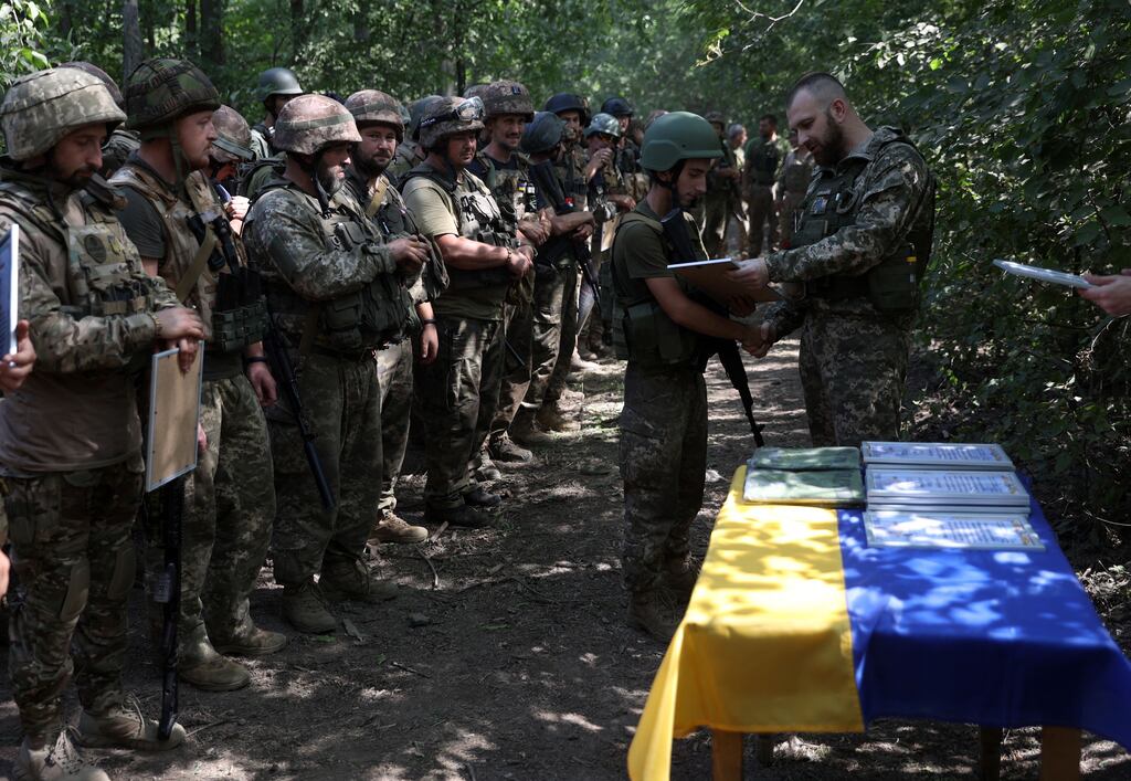 Major geopolitical strains, including the fallout from the war in Ukraine, don't bode well for market valuations. Photograph: Anatolii Stepanov/AFPP via Getty Images