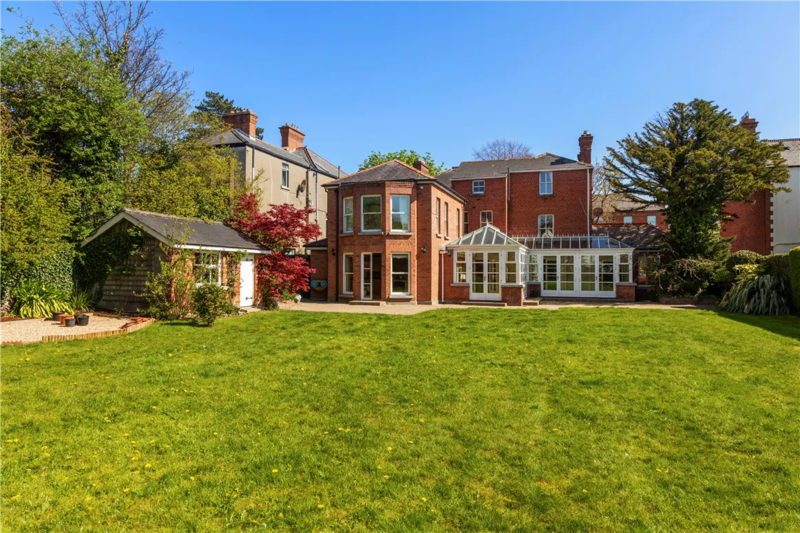 Rear garden of the Clontarf home. Photograph: MyHome.ie