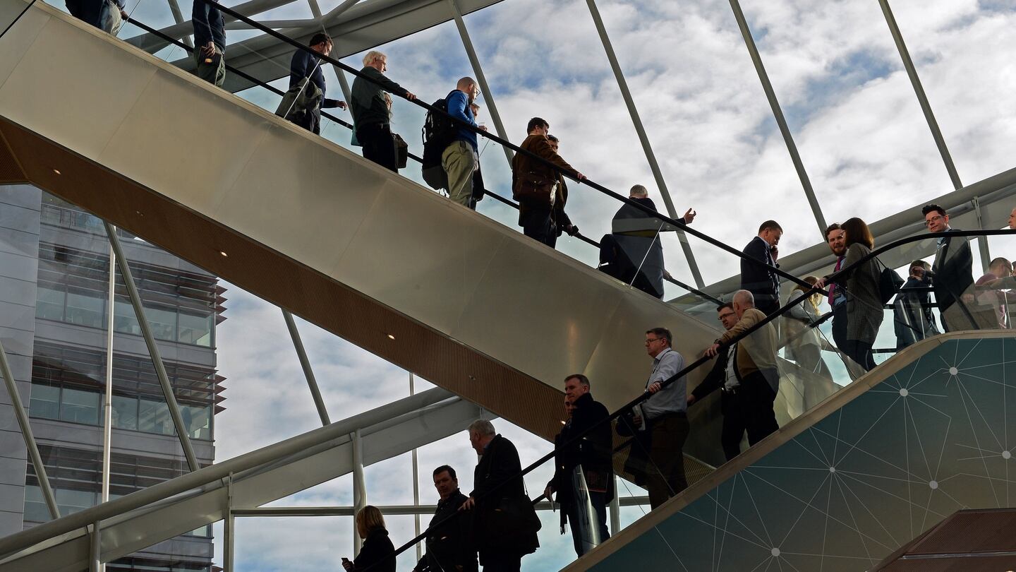 Warrior class: participants in the Pendulum summit at the National Convention Centre. Photograph: Eric Luke