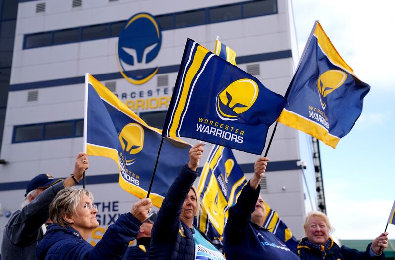 Worcester Warriors fans do not know when and where they will see their team in action again. Photograph: David Davies/PA.