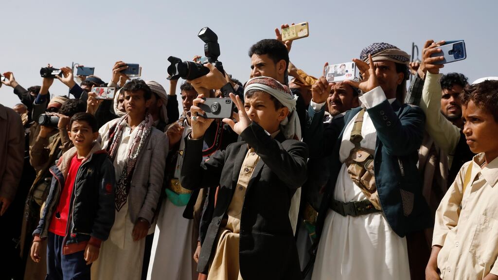 Ireland’s deputy permanent representative Jim Kelly condemned Houthi cross-border attacks but cautioned the UN Security Council over the use of the word “terrorist” to refer to the Houthis. Photograph: Yahya Arhab/EPA