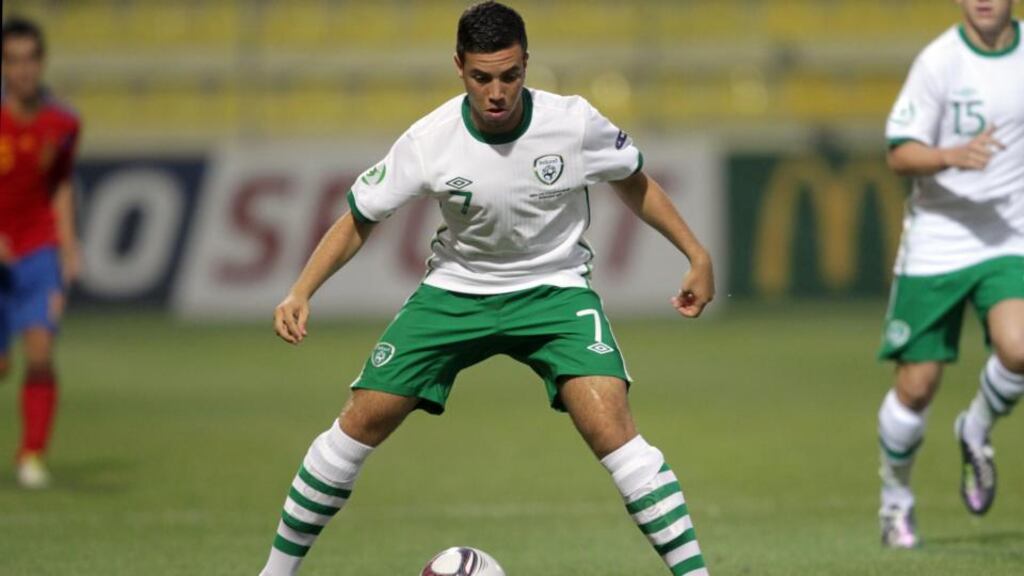 Republic of Ireland under-21 international Samir Carruthers. Photograph: Donall Farmer/Inpho
