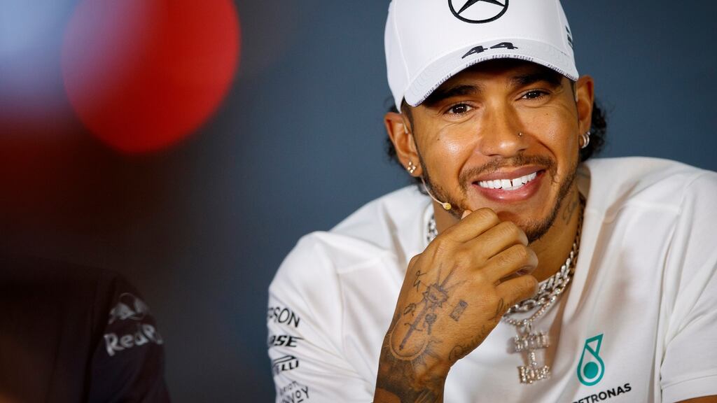 Mercedes confirmed that they have signed a new contract with Lewis Hamilton for this season. Photograph: Valdrin Xhemaj/EPA