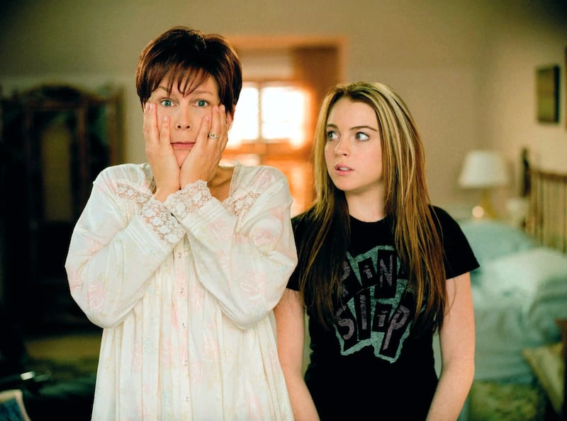 Freaky Friday: Jamie Lee Curtis and Lindsay Lohan in the 2003 film. Photograph: Disney