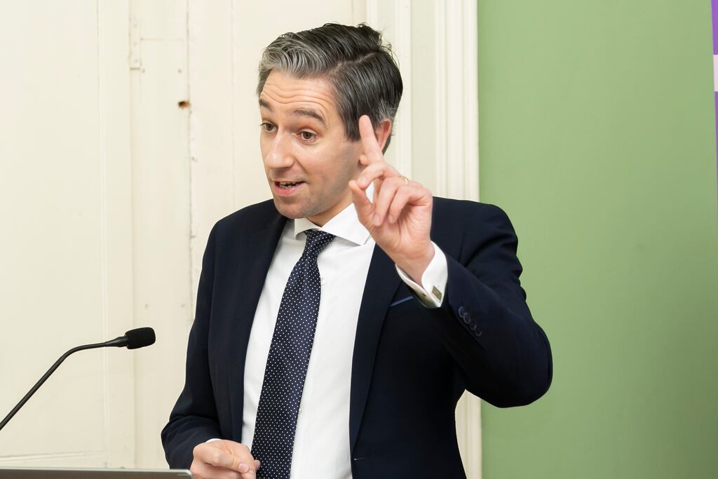 After his performance on Wednesday, Simon Harris may not be allowed take Leaders’ Questions again. Photograph: Gareth Chaney/Collins Photos
