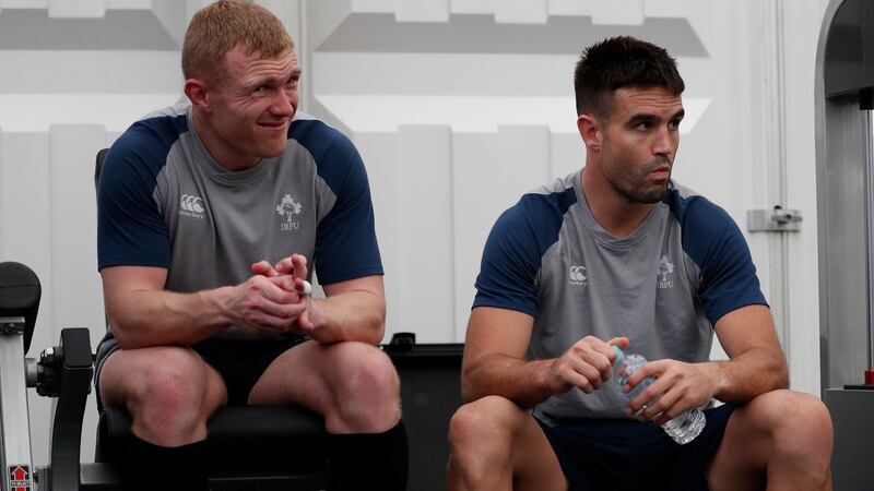 Keith Earls is back in full training ahead of Ireland’s clash with Japan. Photograph: Adrian Dennis/AFP/Getty