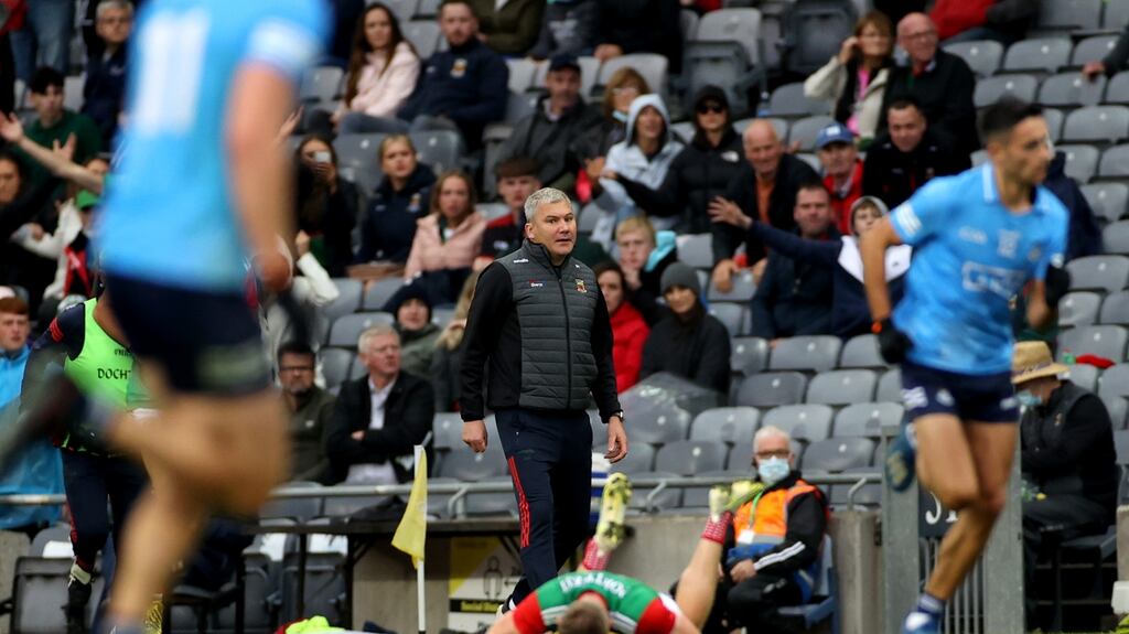 James Horan’s Mayo could do with some Dublin-esque luck against Tyrone. Photograph: James Crombie/Inpho