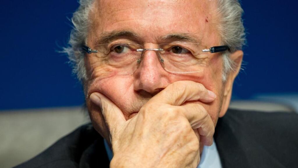 Fifa president Sepp Blatter has been instructed, along with all Fifa’s Swiss employees, not to leave the jurisdiction until told otherwise. Photograph: Philipp Schmidli/Getty Images