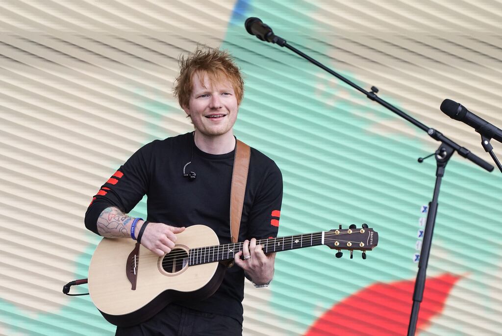 The most played song overall was Bad Habits by Ed Sheeran. Photograph: Ian West/PA Wire