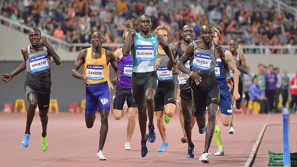 David Rudisha: the race in Shanghai  was allowed to continue in farcical circumstances, but Rudisha   faded to fifth. Photograph: Marcio Machado/Getty Images