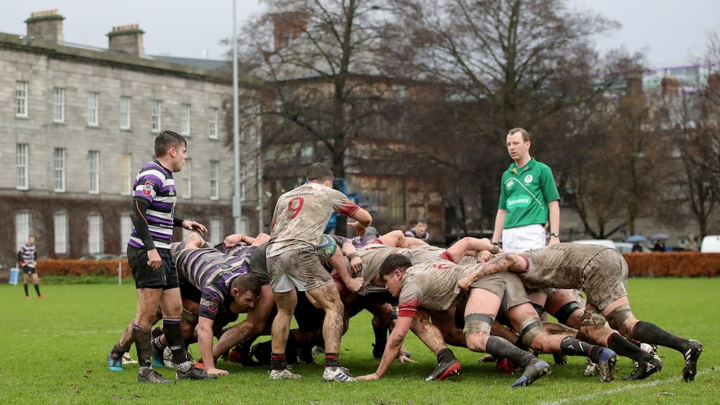 The IRFU plans to gradually phase in scrums. Photo: Bryan Keane/Inpho