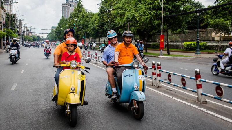 See the city with Vietnam Vespa Adventures