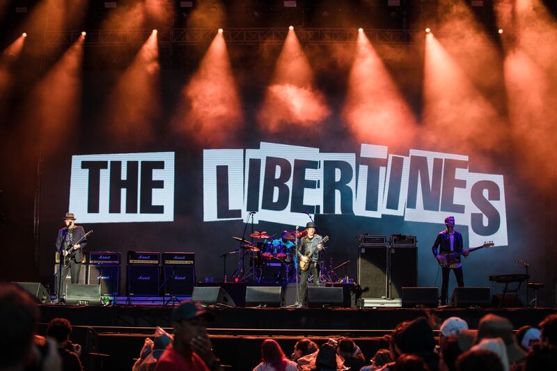 The Libertines perform at Lollapalooza, a music festival in Brazil, on March 27th, 2022. Photograph: Mauricio Santana/Getty Images