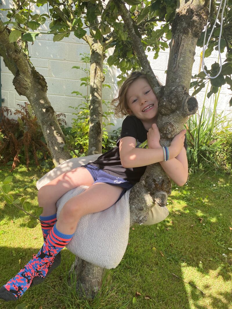 Sharyn Hayden's daughter Eva Fynes (8).