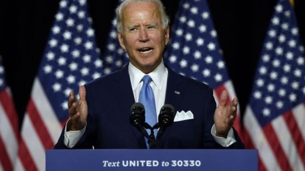 Solidarity from the EU over Northern Ireland and Brexit is now joined by similar support from the incoming Biden administration. Photograph:  Olivier Douliery/AFP via Getty Images