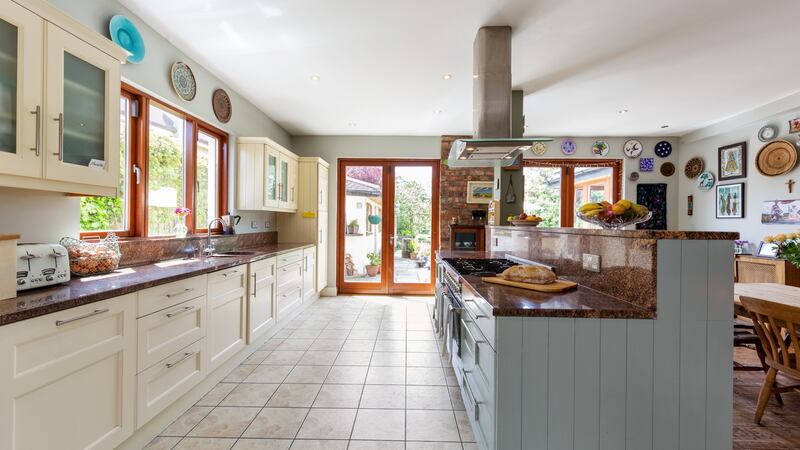 Family-friendly eat-in kitchen