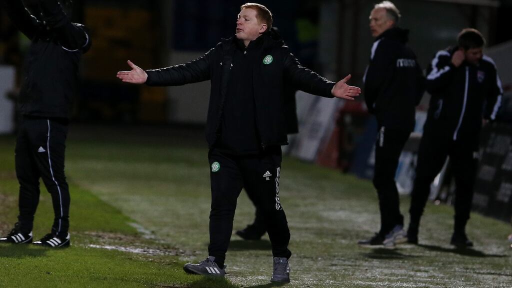 Celtic manager Neil Lennon saw his side lose to Ross County on Sunday. Photo: Paul Campbell/Getty Images