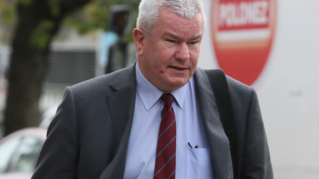 Firefighter, Las Fallon,  of Palmerstown, Dublin pictured leaving the Four Courts. Photograph: Courts Collins