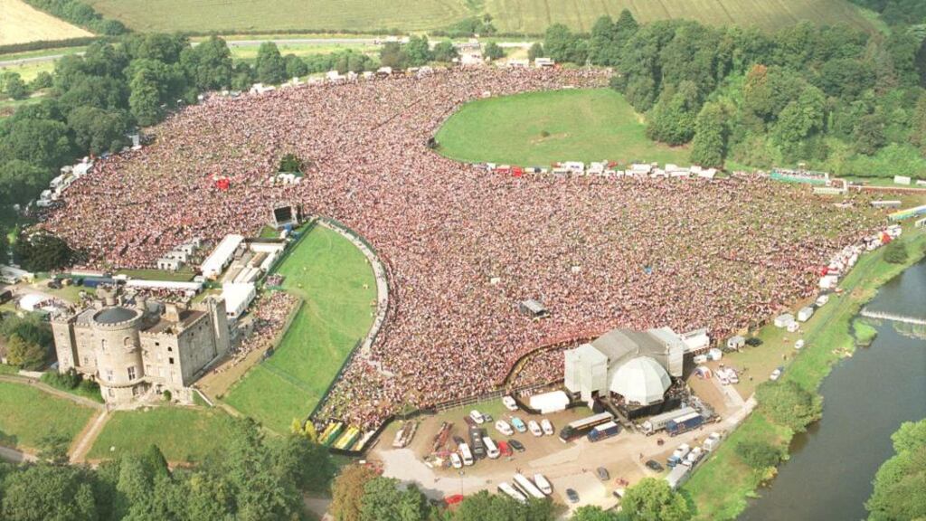 The Slane concert: there were 750 police present this year, but no matter how well policed or well organised, our societal tolerance for public drunkenness tends to give a free pass to unacceptable behaviour. Photograph: Matt Kavanagh