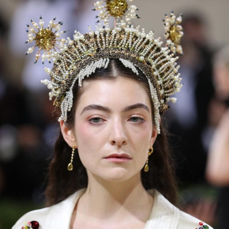 Lorde at the Metropolitan Museum of Art's Costume Institute benefit gala in New York, Sept. 13, 2021. (Calla Kessler/The New York Times)