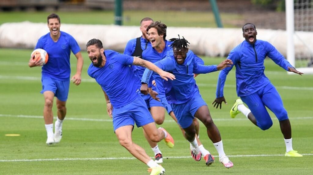 Olivier Giroud has agreed a one-year contract with Chelsea this month. Photograph: Getty Images