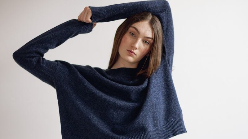 Milky Way by Sphere One - corsaro yarn with night blue Lurex with silver stars €700 (sphereone.ie)