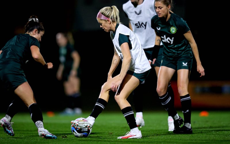 Denise O'Sullivan at squad training in Meakin Park, Brisbane. Photograph: Ryan Byrne/Inpho
