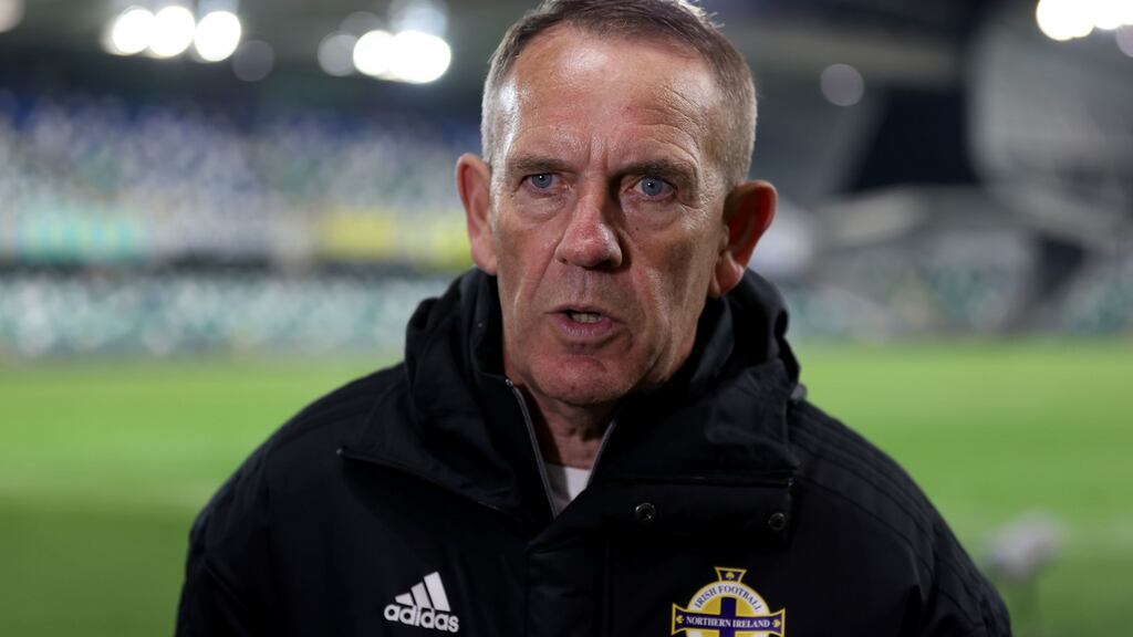 Kenny Shiels: Northern Ireland manager caused controversy this week by saying ‘women are more emotional than men’ as he noted female sides are more prone to letting in quick successive goals. Photograph: Liam McBurney/PA