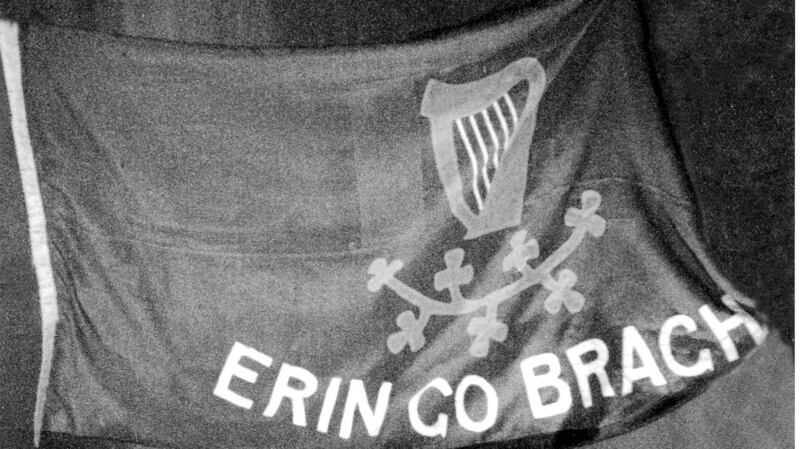 Peter O’Connor’s Erin go Bragh flag, which he raised at the Athens Games in 1906.